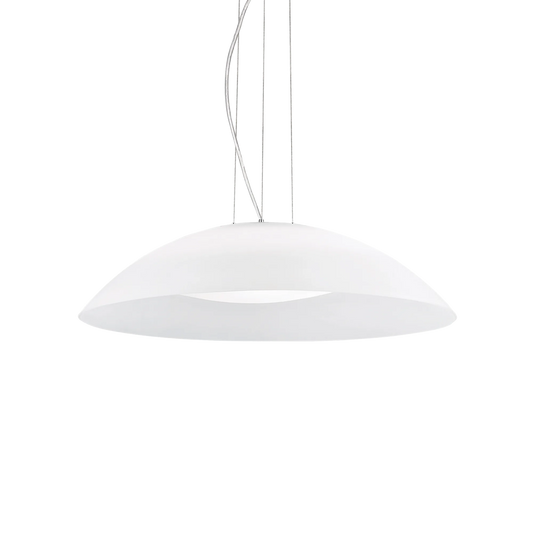 Suspensie LENA – cupolă din sticlă albă, stil vintage - 35727
