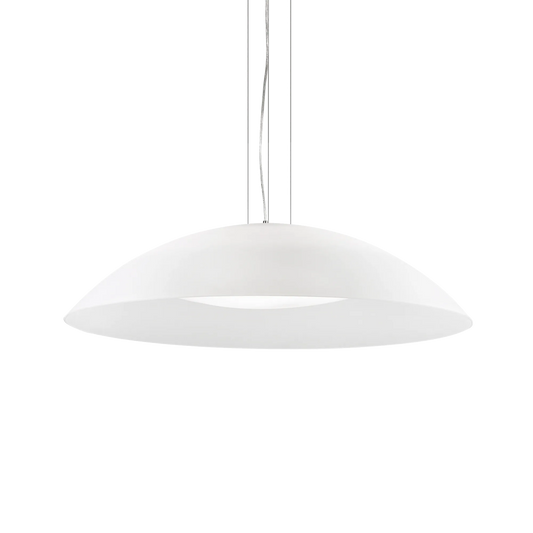 Suspensie LENA – cupolă din sticlă albă, stil vintage - 52786