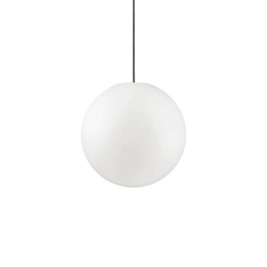 Suspensie SOLE – glob din ABS alb, exterior, IP44 - 135991