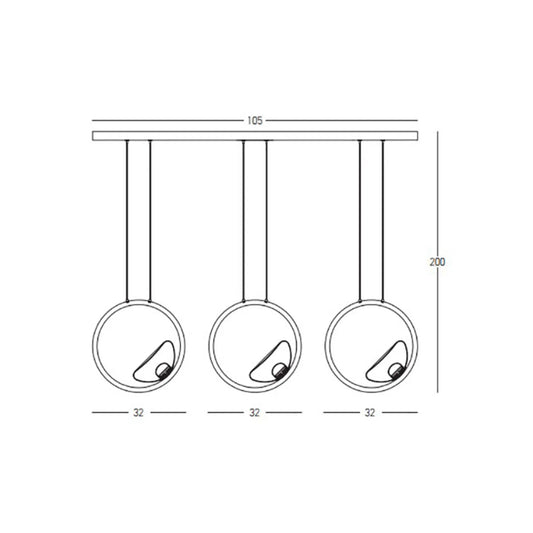 Lustră LED Auriu – Zambelis 23029