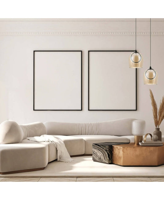 Pendul LED Șampanie - Negru – Zambelis 23079