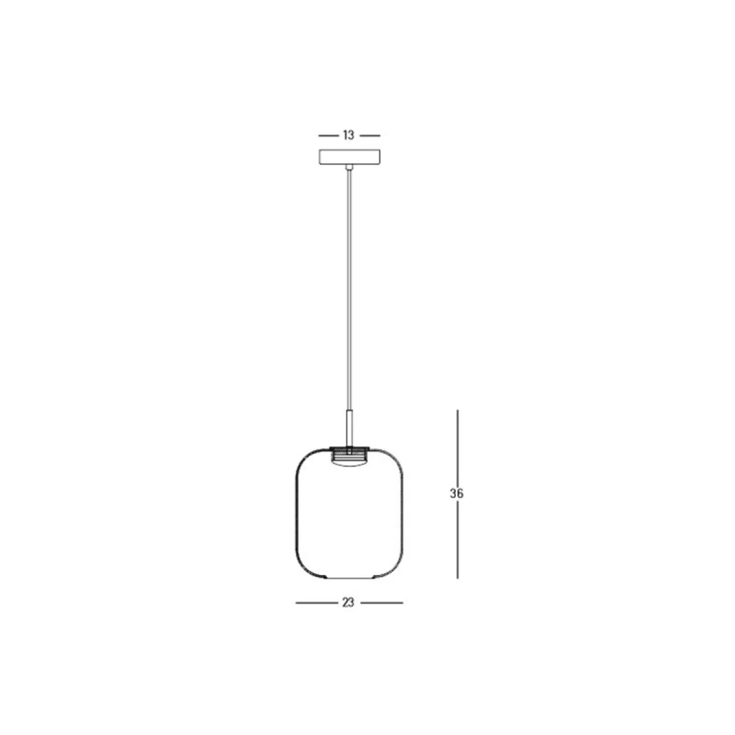 Pendul LED Negru – Zambelis 23216