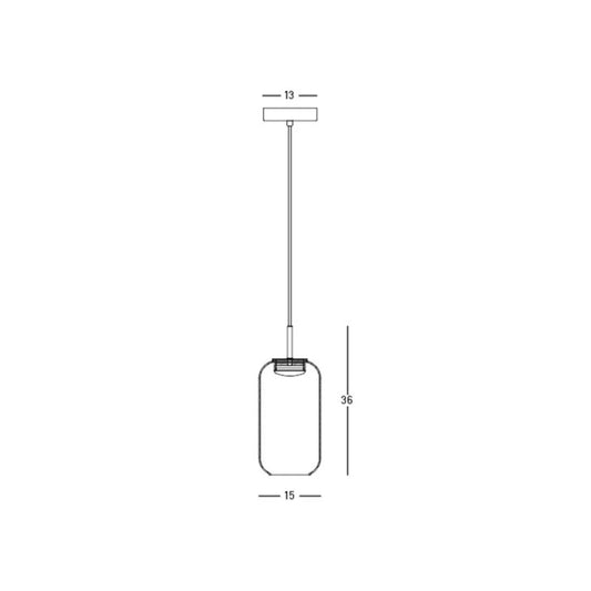 Pendul LED Negru – Zambelis 23219