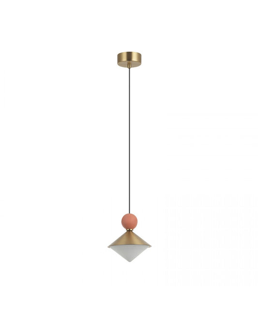 Pendul LED Alamă - Bej – Zambelis 25100