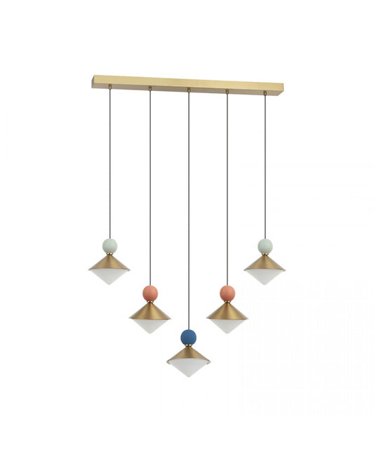 Lustră LED Albastru – Zambelis 25103
