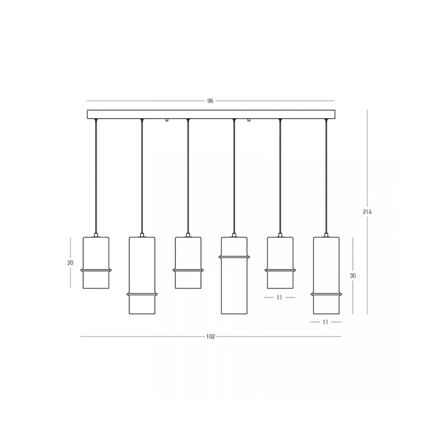 Lustră LED Negru Sablat - Șampanie – Zambelis 2536
