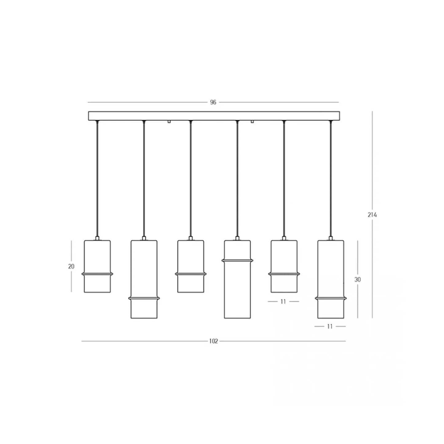 Lustră LED Negru Sablat - Sticlă Fumurie – Zambelis 2537