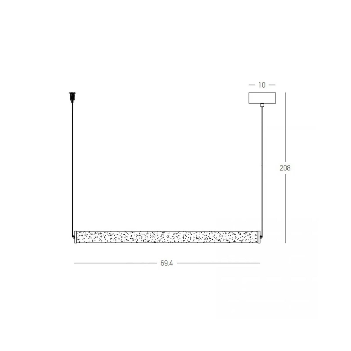 Lustră LED Negru Sablat – Zambelis 2539