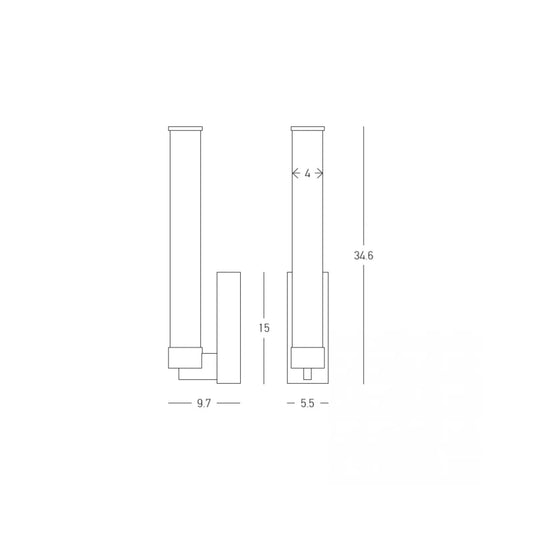 Aplică perete LED Auriu – Zambelis 25445