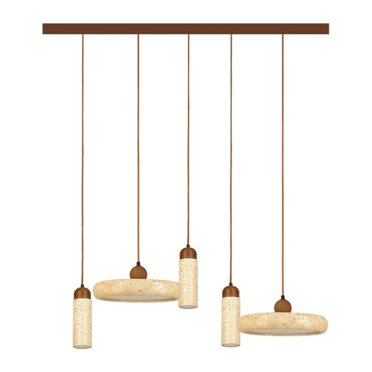 Lustră LED Piatră Naturală - Maro – Zambelis 25451