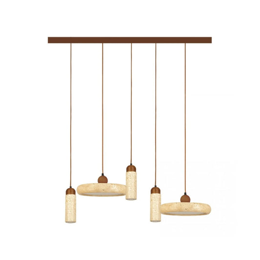 Lustră LED Piatră Naturală - Maro – Zambelis 25451