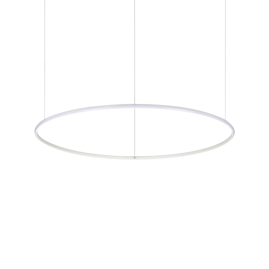 Suspensie HULAHOOP – cercuri albe, LED integrat - 258751