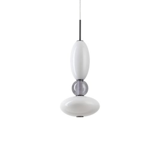 Suspensie LUMIERE – tub din sticlă suflată, LED integrat - 314143