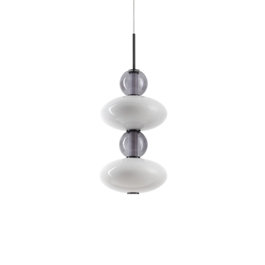 Suspensie LUMIERE – tub din sticlă suflată, LED integrat - 314167