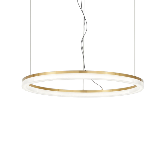 Suspensie CROWN – inel auriu, LED integrat - 314921