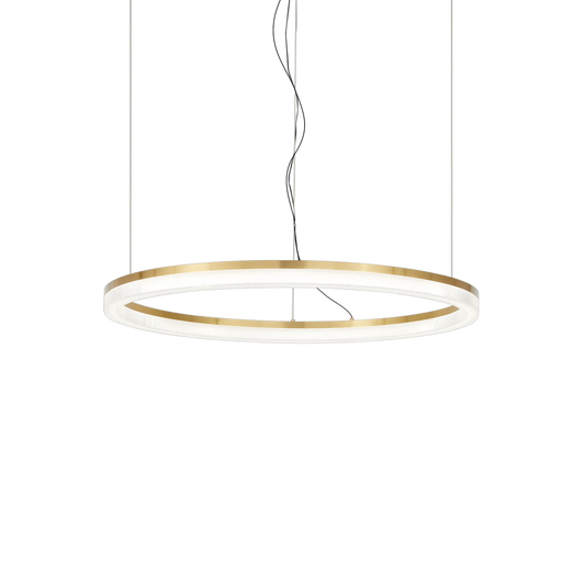 Suspensie CROWN – inel auriu, LED integrat - 314938