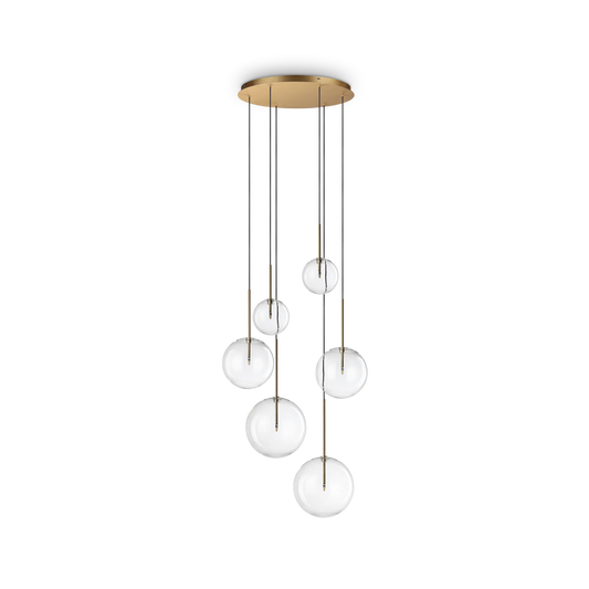 Suspensie EQUINOXE – sticlă transparentă, 65 cm - 317243