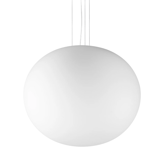 Suspensie COTTON – glob din sticlă albă gravată - 344591