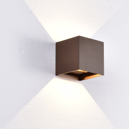 Aplică exterior Cub cu LED 10cm - Davos
