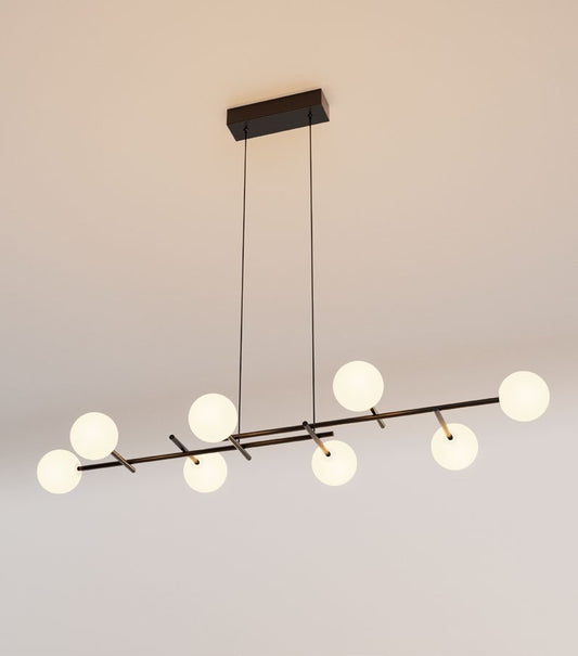 Lustră cu LED 116cm, Negru - Cellar