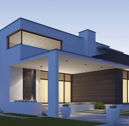 Plafonieră exterior Modernă pentru Terasă si Baie 1 bec, 11 cm, Gri închis - Volcano