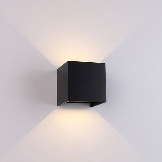 Aplică exterior Cub cu LED 10cm - Davos