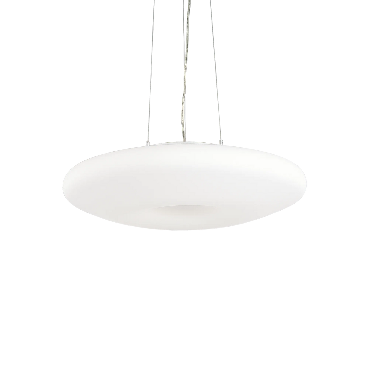 Suspensie GLORY – glob din sticlă albă - 19741