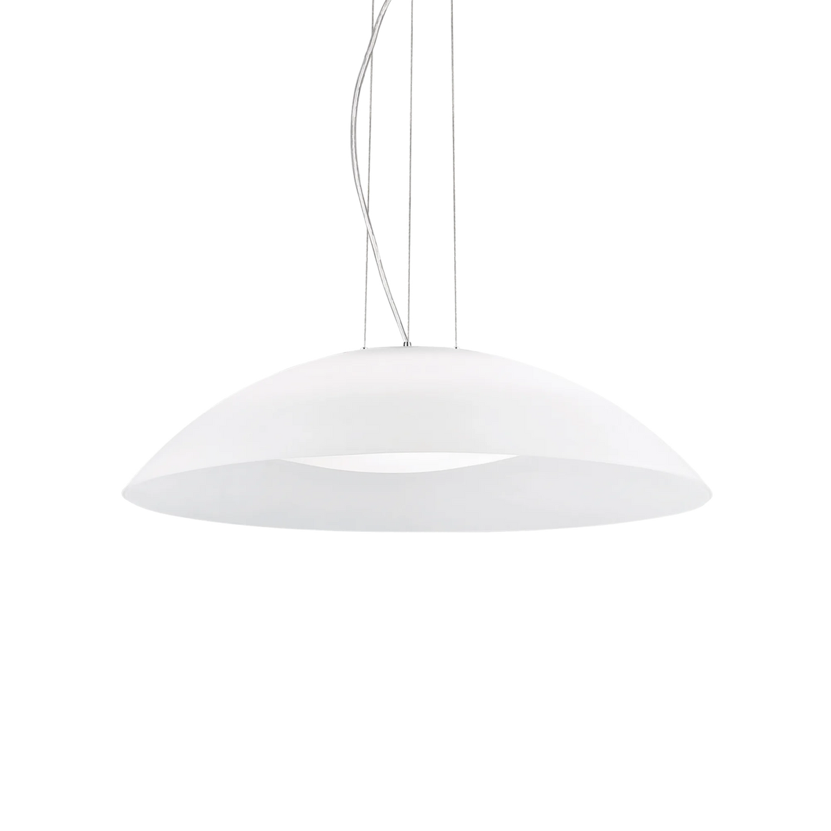 Suspensie LENA – cupolă din sticlă albă, stil vintage - 35727