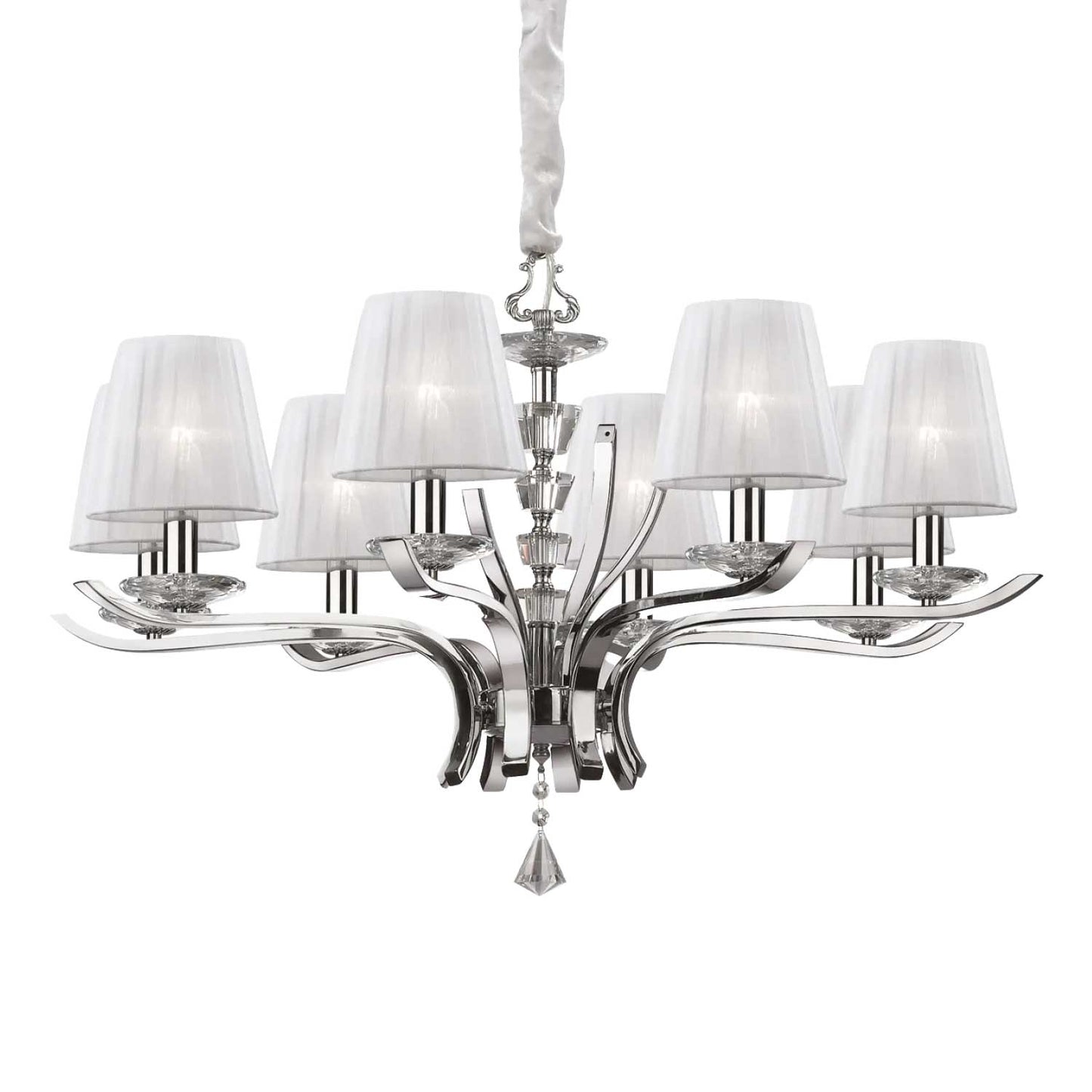 Candelabru PEGASO – metal și cristal, stil regal
