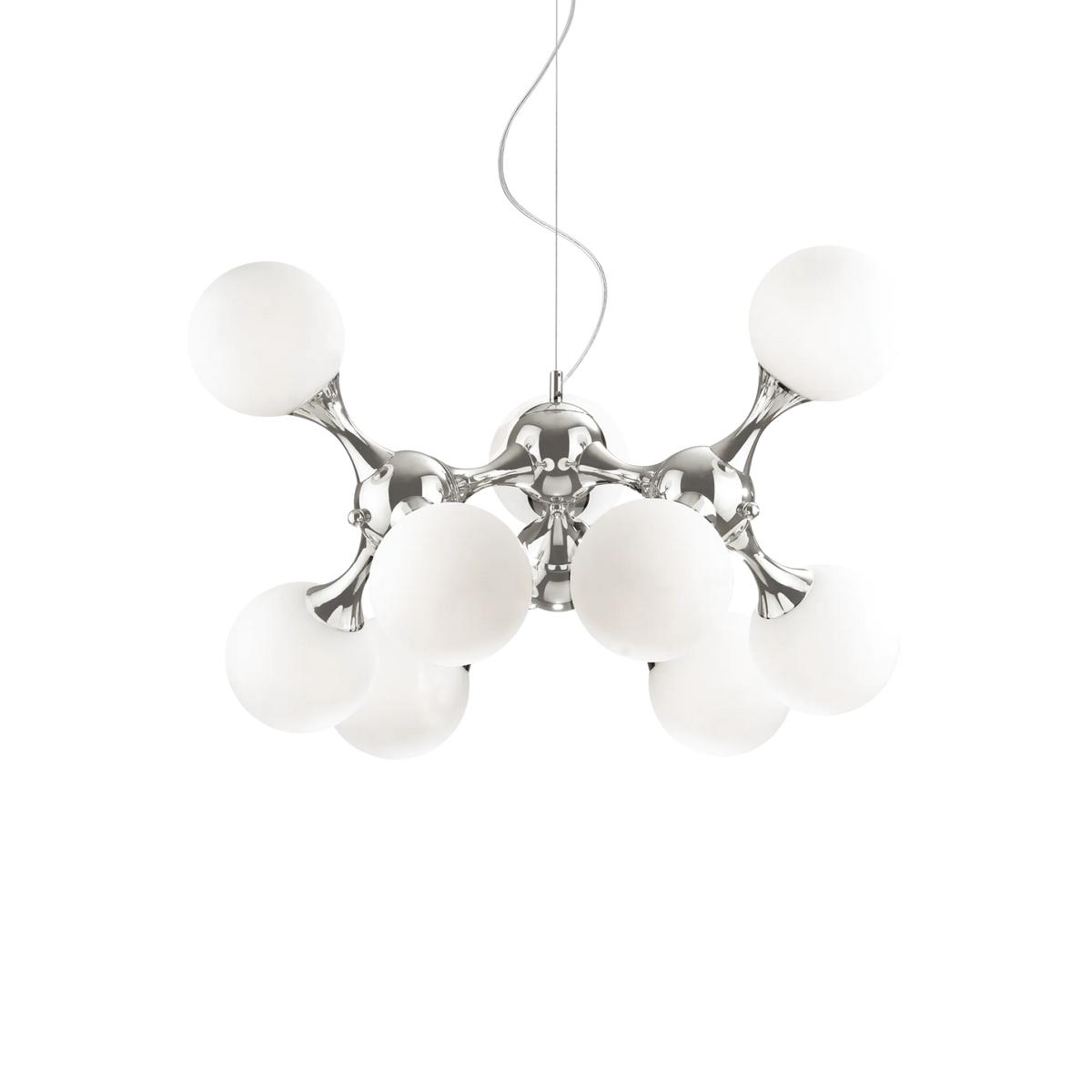Suspensie NODI – structură tip atom, argintiu sau auriu - 82059