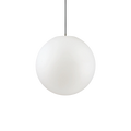 Suspensie SOLE – glob din ABS alb, exterior, IP44 - 136004