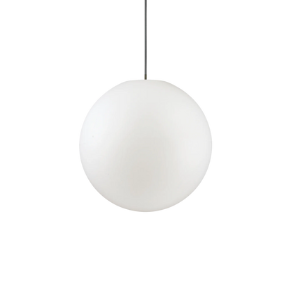 Suspensie SOLE – glob din ABS alb, exterior, IP44 - 136004