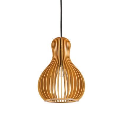 Suspensie CITRUS – lamele din lemn, stil japandi - 159867