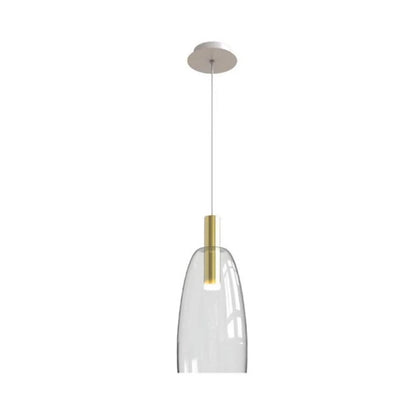 Pendul LED Sticlă Transparentă - Auriu – Zambelis 1966
