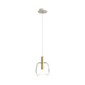 Pendul LED Sticlă Transparentă - Auriu – Zambelis 1968