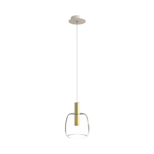 Pendul LED Sticlă Transparentă - Auriu – Zambelis 1968