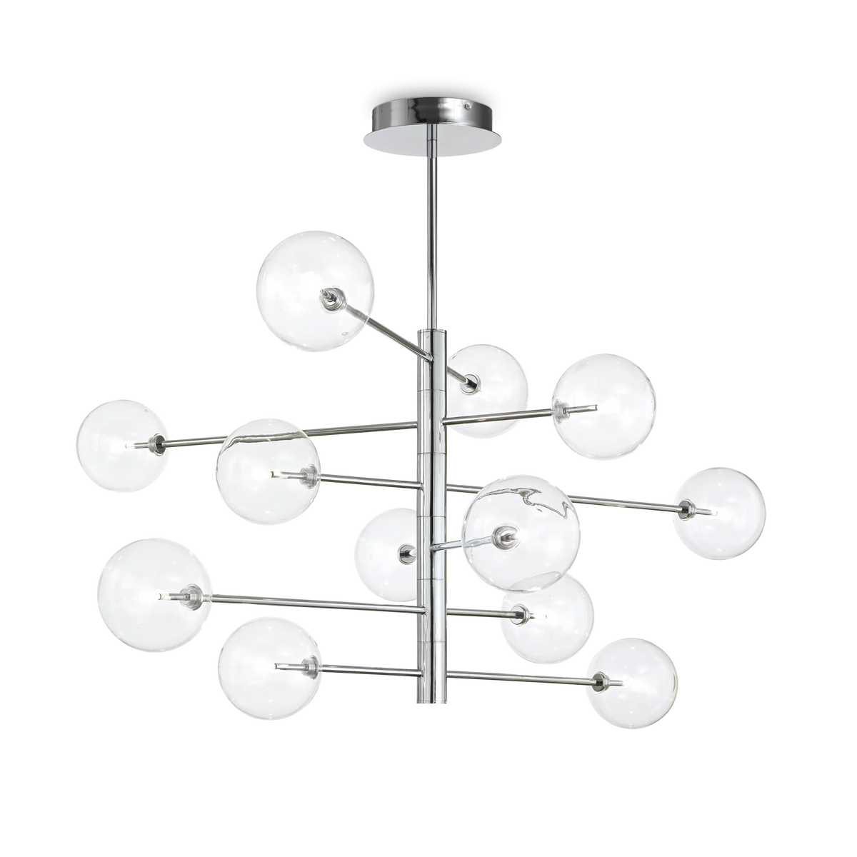 Suspensie EQUINOXE – sticlă transparentă, 128 cm - 200118