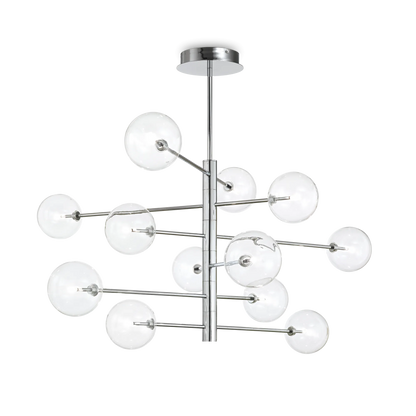 Suspensie EQUINOXE – sticlă transparentă, 128 cm - 200118