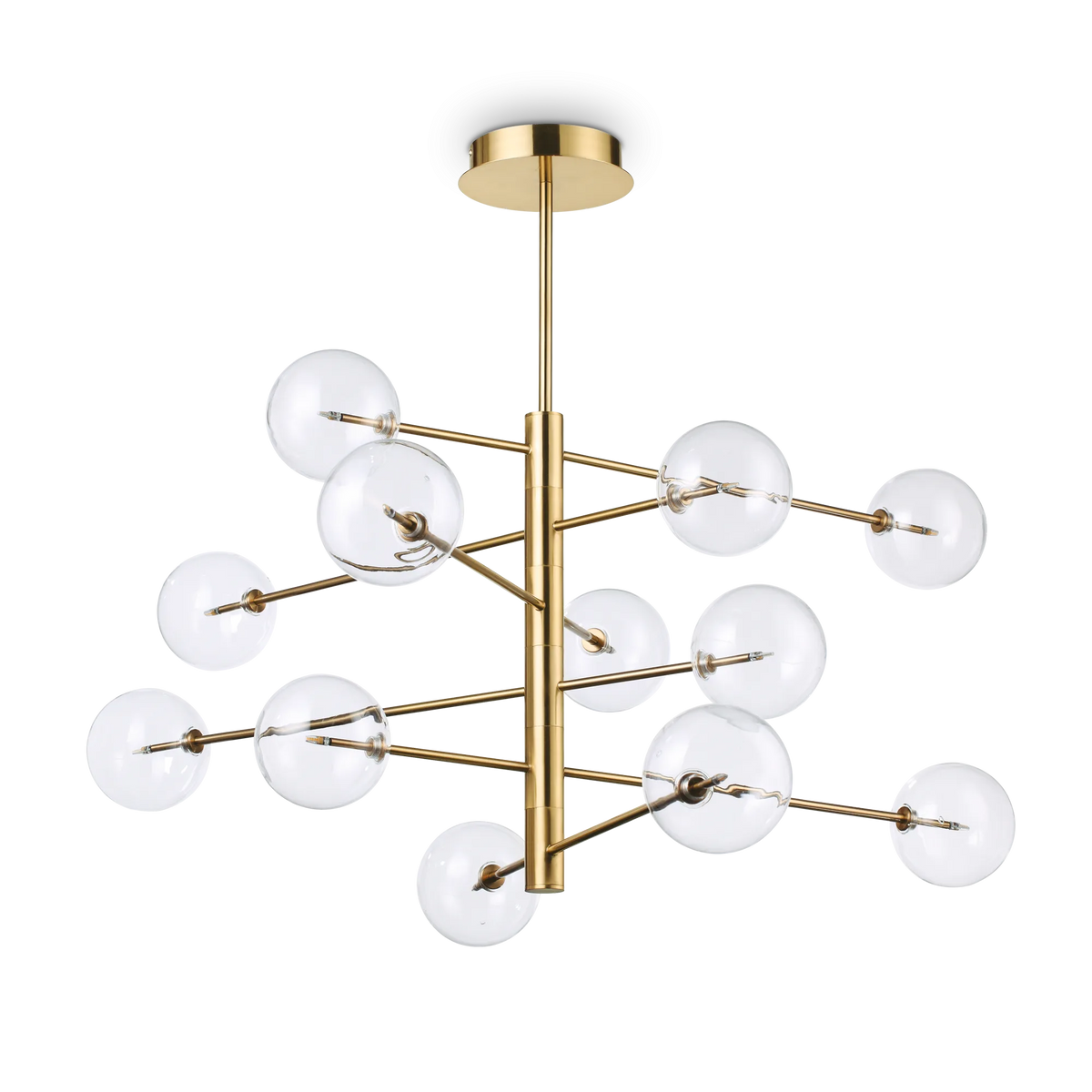 Suspensie EQUINOXE – sticlă transparentă, 128 cm - 200125