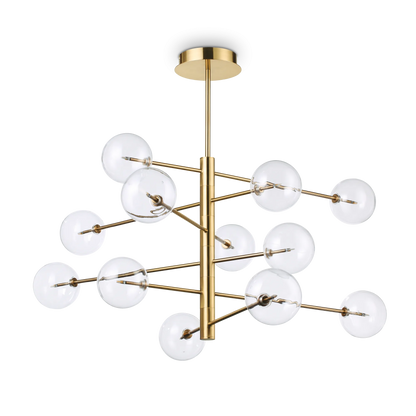 Suspensie EQUINOXE – sticlă transparentă, 128 cm - 200125