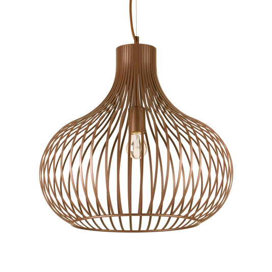 Suspensie ONION – colivie metalică, maro metalic