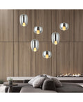 Pendul Sticlă Fumurie - Auriu – Zambelis 22056