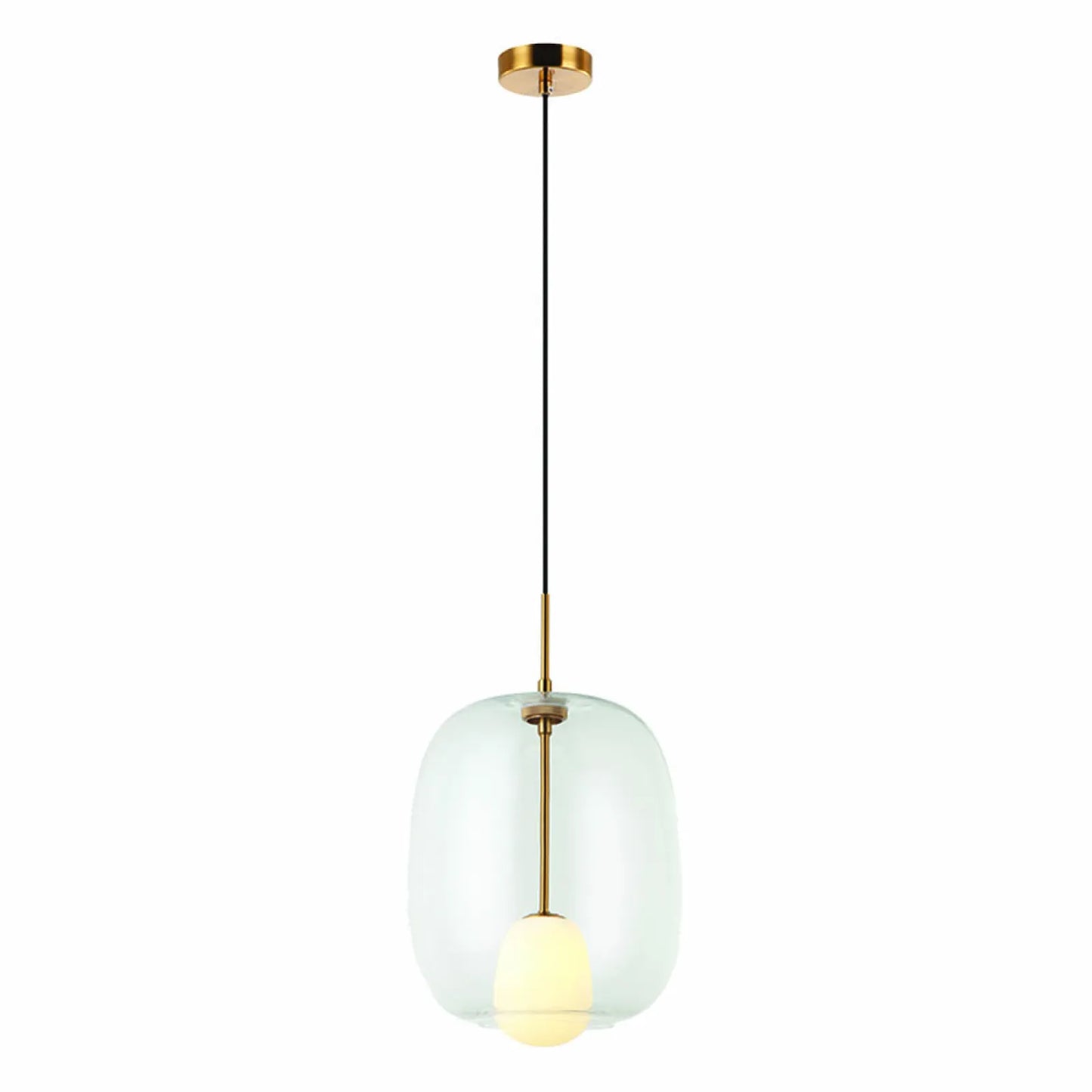 Pendul Sticlă Transparentă - Auriu – Zambelis 22057