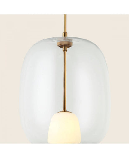 Pendul Sticlă Transparentă - Auriu – Zambelis 22057