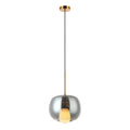 Pendul Sticlă Fumurie - Auriu – Zambelis 22058