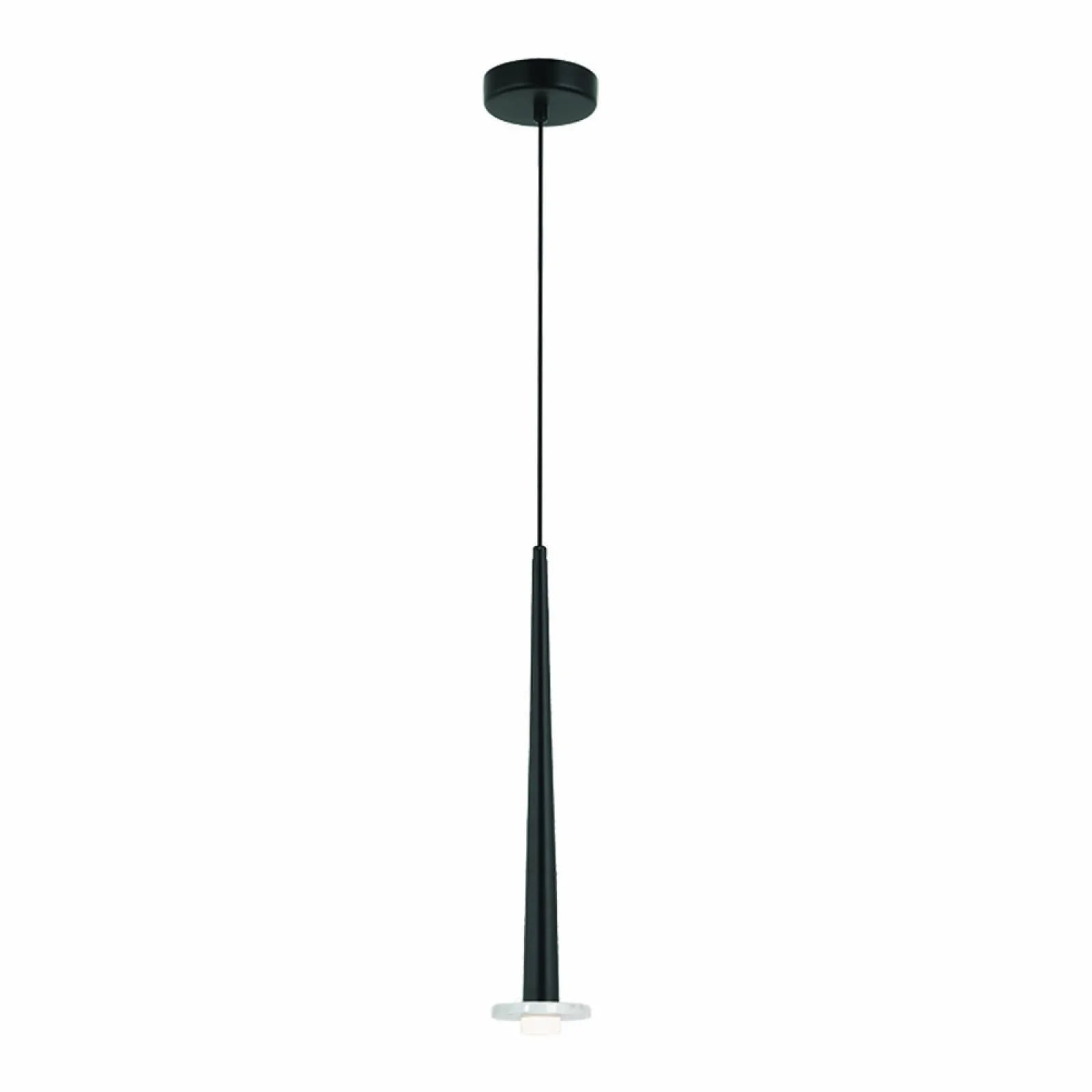 Pendul LED Marmură Albă - Negru Sablat – Zambelis 22110