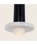 Pendul LED Marmură Albă - Negru Sablat – Zambelis 22110