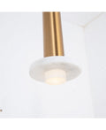 Pendul LED Marmură Albă - Auriu – Zambelis 22111