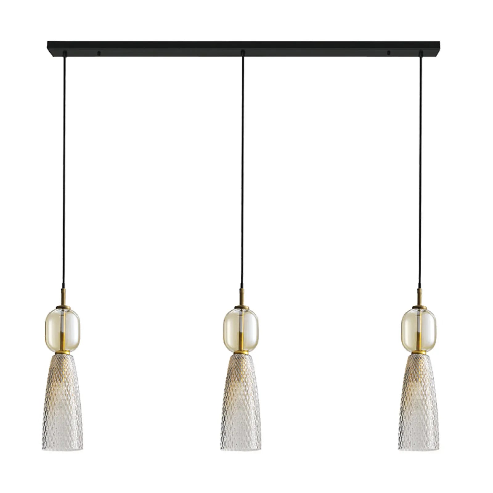 Lustră Alamă Antichizată - Negru – Zambelis 23009