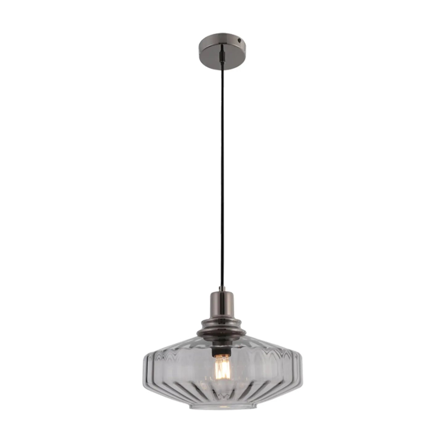 Pendul Sticlă Fumurie - Gri – Zambelis 23012